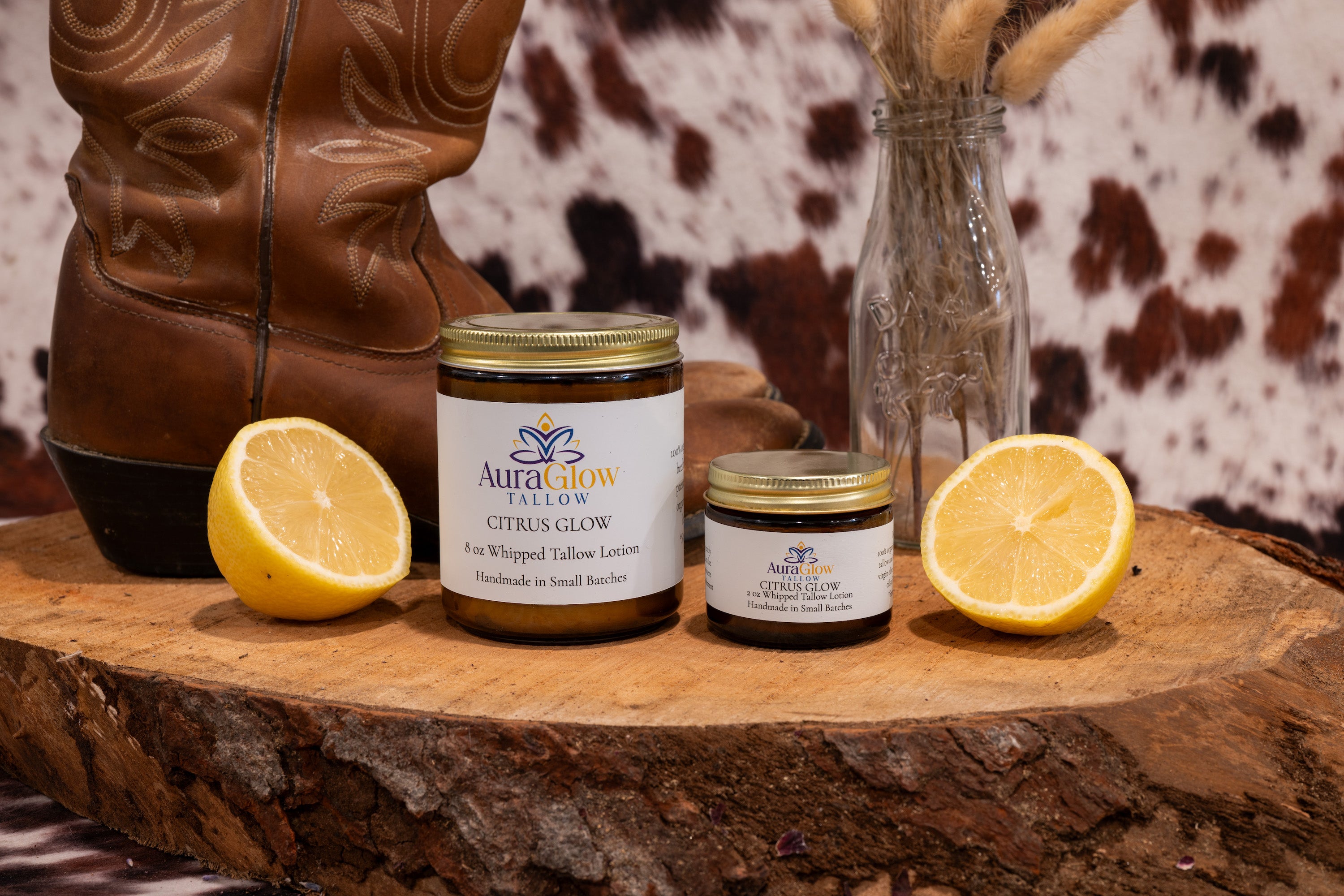 Citrus Glow | Lemon Geranium Whipped Tallow Lotion